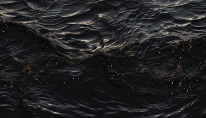 Black and faded water vibrating with the wind