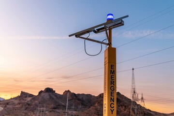 Harnessing Solar Energy: Time-Lapse of Solar Panels near Lake Mead, Nevada, Embracing Renewable...