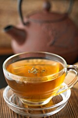  Serenity in Motion: Close-Up of Pouring Green Tea into a Cup, Captured in Exquisite 4K Resolution