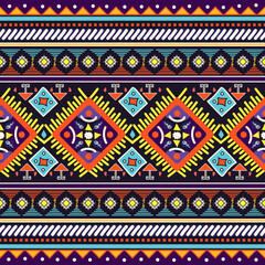 Seamless Kasuri pattern in triba,Gyp sy.Figure tribal embroidery.Indian,l.Aztec style abstract vector illustration.Ethnic stripe seamless pattern.textured ornament illustration,clothing and other.