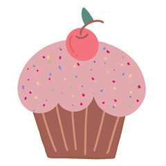 cupcake with cherry