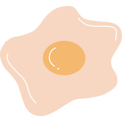 egg on a plate