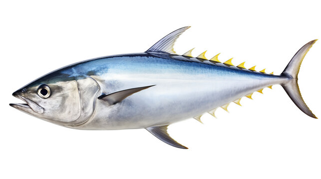 Tuna fish isolated on transparent background (PNG)