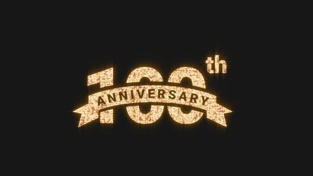 100th anniversary celebration animation