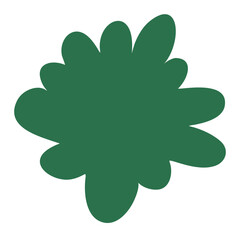 Bush green art vector. Grass art vector.