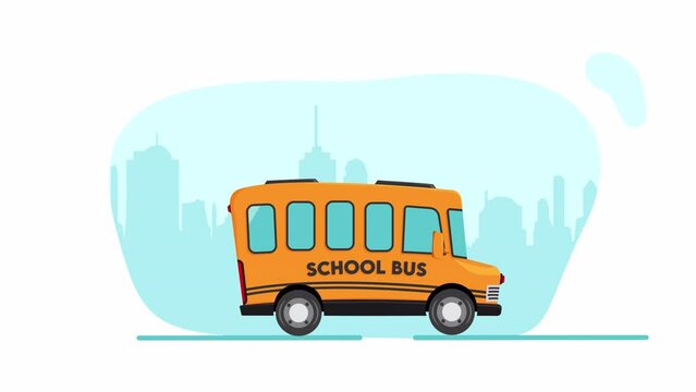 Elegant School Bus Animation