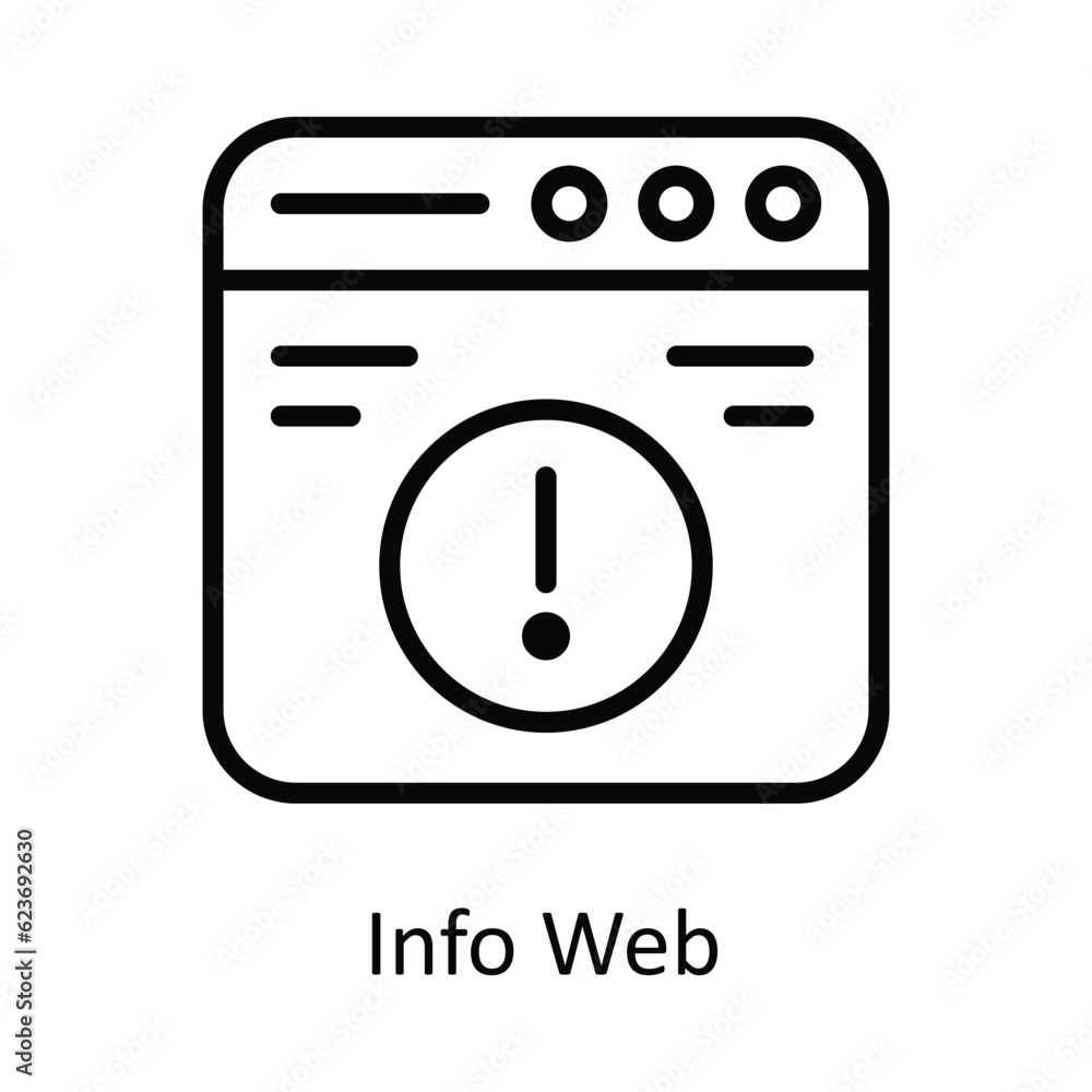 Poster info web vector outline icon design illustration. cyber security symbol on white background eps 10 f