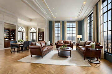 Fototapeta premium Classic Design in the Living Room