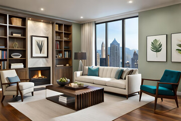 A Trendy Living Room