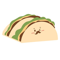 illustration of taco