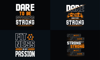 best  typography t shirt design for gym and fitness inspiration and motivation