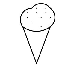 ice cream with cone icon