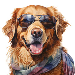portrait of a golden retriever dog