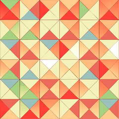 Fototapeta premium Seamless pattern with colorful triangles. Vector illustration. Eps 10.