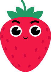 Obraz premium Basic Strawberry Face