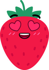 Strawberry Face Inlove Heart Eye