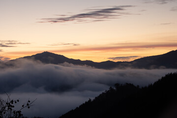 sunrise in the mountains