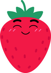 Strawberry Face Happy Blush Smile