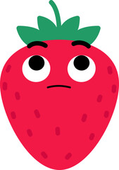 Strawberry Face Looking Up