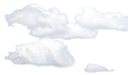 isolated clouds in the sky