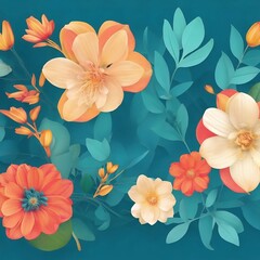 Obraz premium floral background