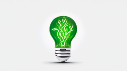 Go green electricity energy power illustration to save earth environment with renewable energy