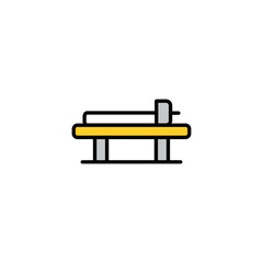 Vibrating Table icon design with white background stock illustration