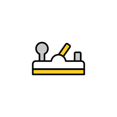 Jack Planer icon design with white background stock illustration