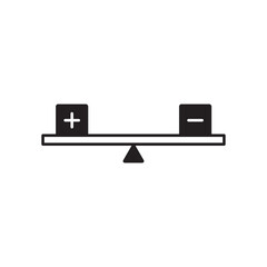Balance icon. Justice vector icon. Judge flat sign design. Law balance symbol pictogram. UX UI icon
