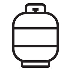 gas cylinder icon vector