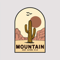 Mountain and Camping Life illustration, outdoor adventure , Vector graphic for t shirt and other uses.