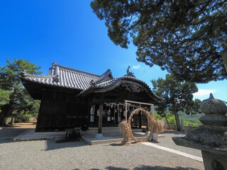 富丘八幡神社の本堂【香川県小豆島（土庄町）】