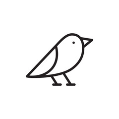Bird vector icon. Birds flat sign design. Bird symbol pictogram. UX UI icon