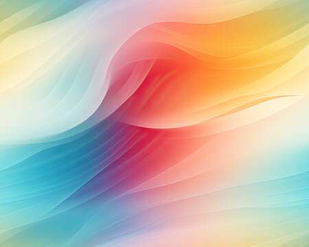Beautiful and vivid, wavy and colored gradient background, seamless and tiled