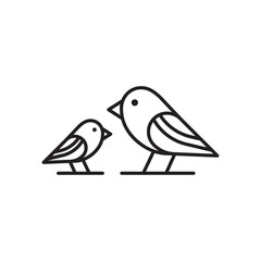 Bird vector icon. Birds flat sign design. Bird symbol pictogram. UX UI icon
