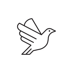 Bird vector icon. Birds flat sign design. Bird symbol pictogram. UX UI icon