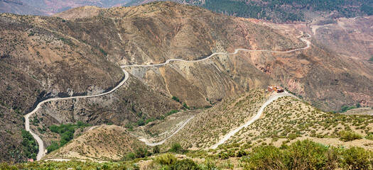 Mountain Road in Morocco 