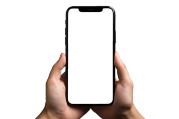 スマートフォンを持つ手：AI生成画像