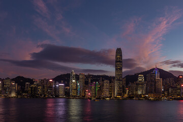 HONG KONG SUNSET CITY VIEW