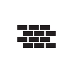 Brick wall vector icon. Brick wall flat sign design. Brick wall symbol pictogram. UX UI icon