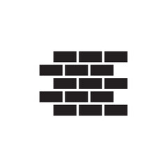 Brick wall vector icon. Brick wall flat sign design. Brick wall symbol pictogram. UX UI icon