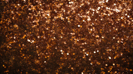 Bronze Glitter Glamorous  Background. Generative AI.