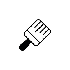 Edge Brush icon design with white background stock illustration