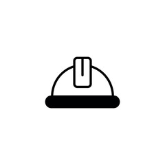 Safety Helmet icon design with white background stock illustration