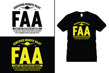 Drone T shirt design. Use for T-Shirt, mugs, stickers, Cards, etc. © Sumon758