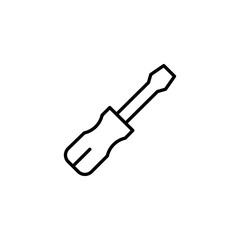 Screw Driver icon design with white background stock illustration