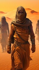 Harsh and Unforgiving: The Treacherous Dunes of Desert Planet Arrakis AI Generated