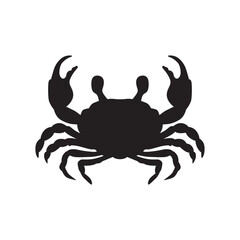 Crab vector icon. Crab flat sign design. Crab symbol pictogram. UX UI icon
