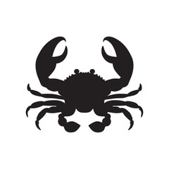 Crab vector icon. Crab flat sign design. Crab symbol pictogram. UX UI icon