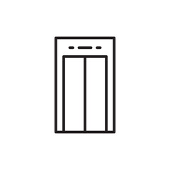 Elevator vector icon. Elevator flat sign design. Elevator symbol pictogram. UX UI icon